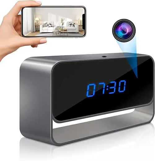 Hd Spy Hidden Video Camera Table Clocks photo