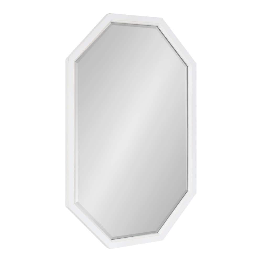 Hogan 36.00 in. H x 24.00 in. W Farmhouse Octagon Irregular White...