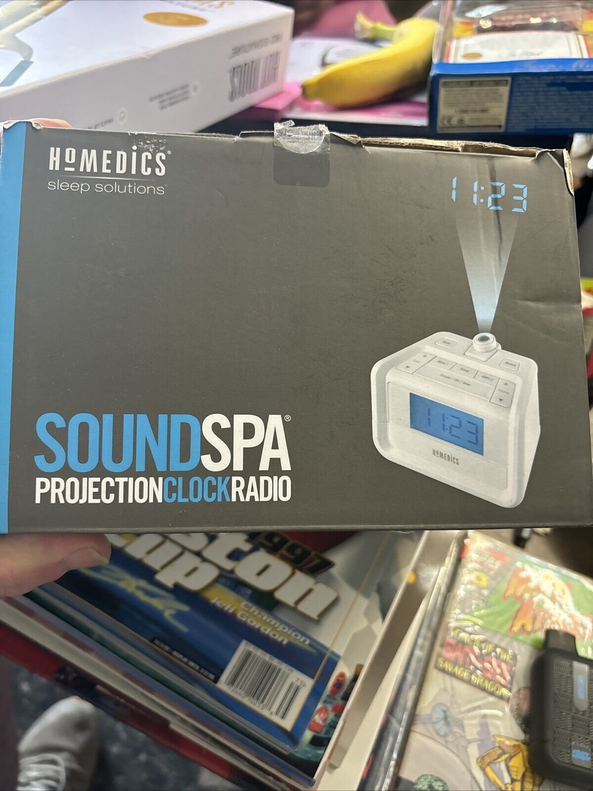 Homedics Sound Spa Projection Clock Radio