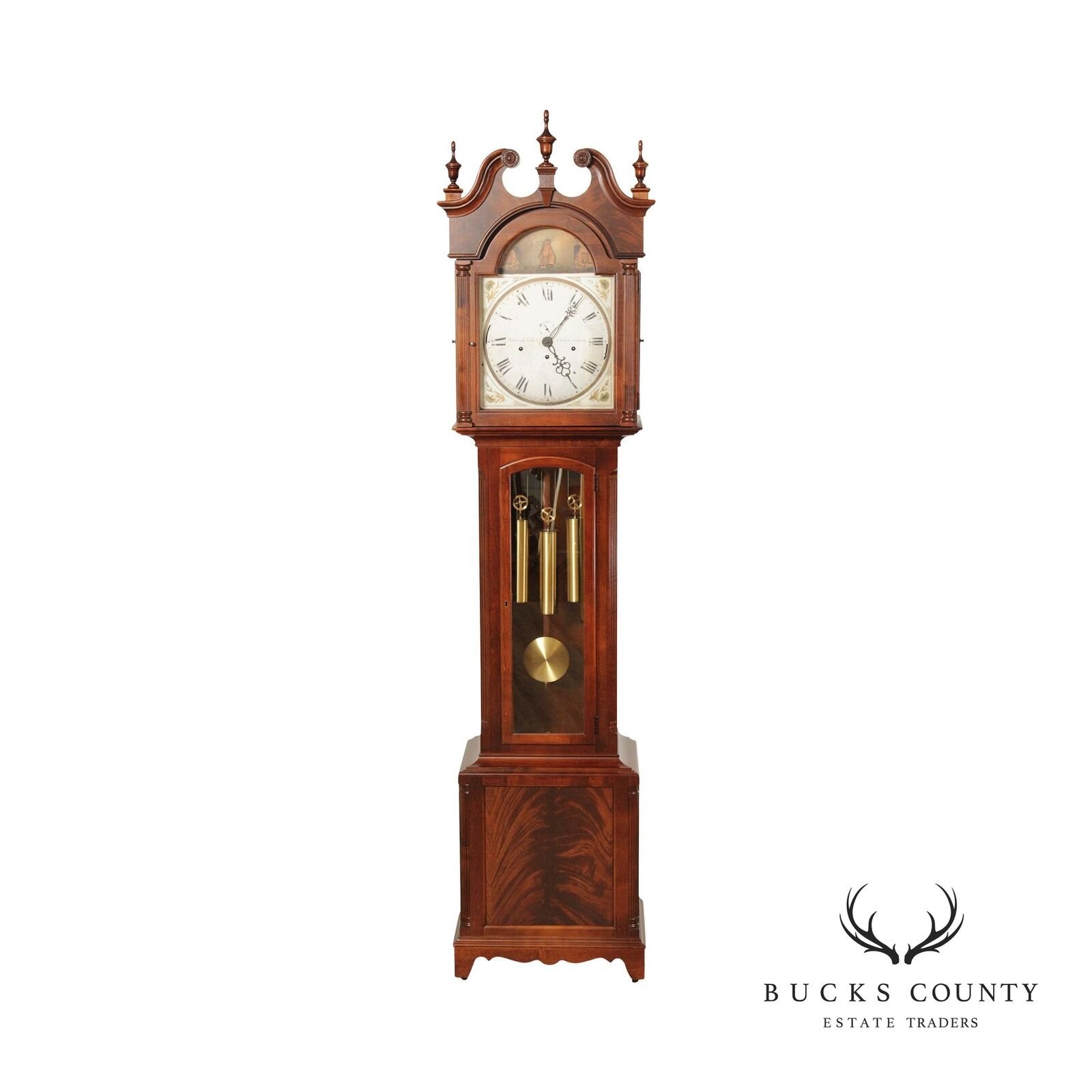 Howard Miller 'Heritage' Mahogany Case Grandfather Clock