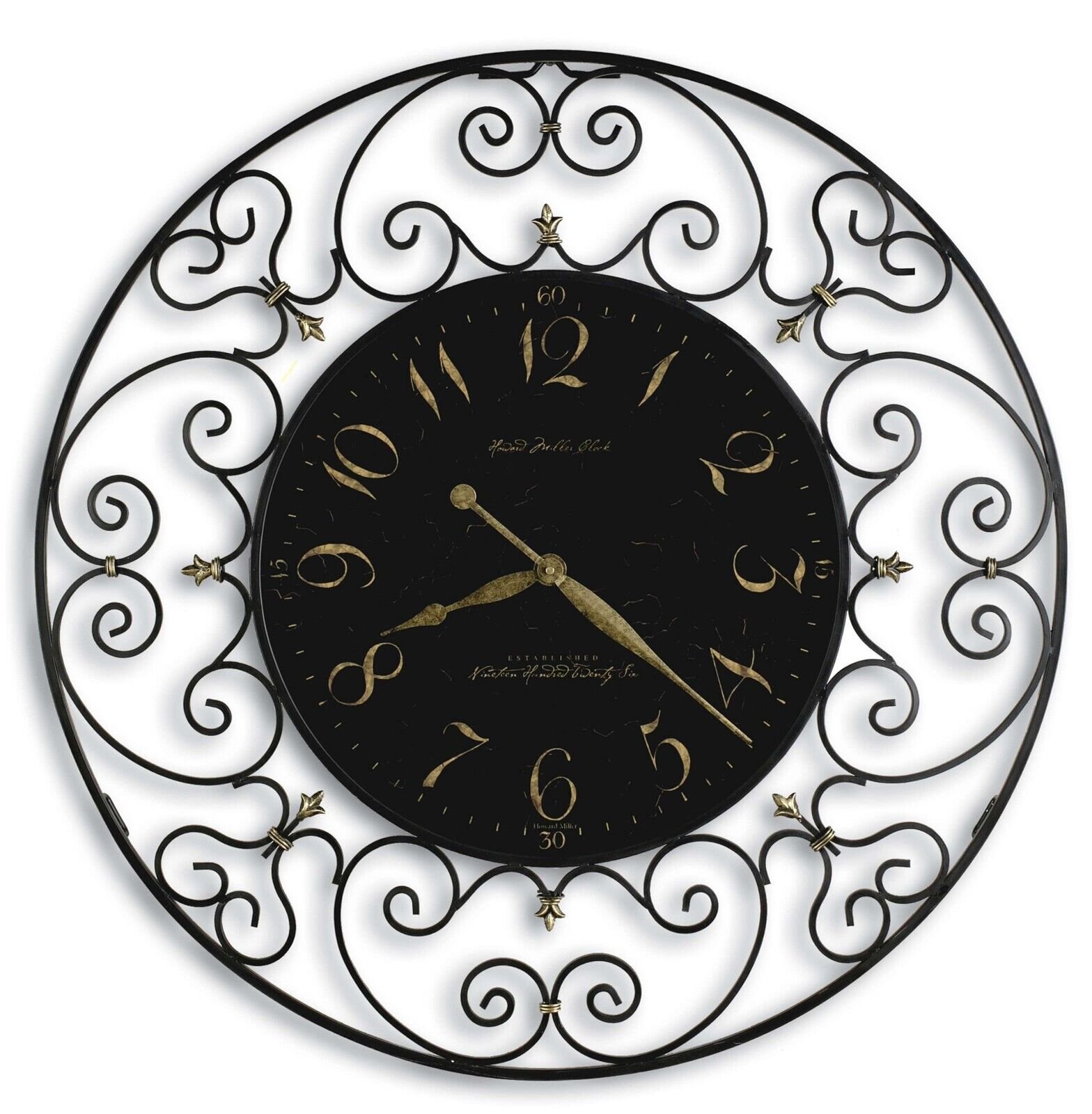 Howard Miller Joline Oversized Gallery Wall Clock 625367 Antique Iron Clock