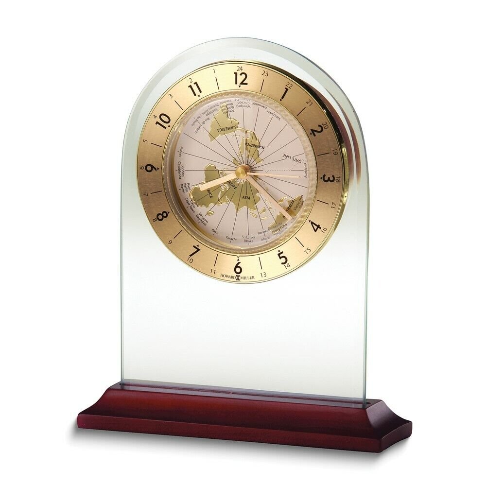 Howard Miller World Time Arch Table Clock