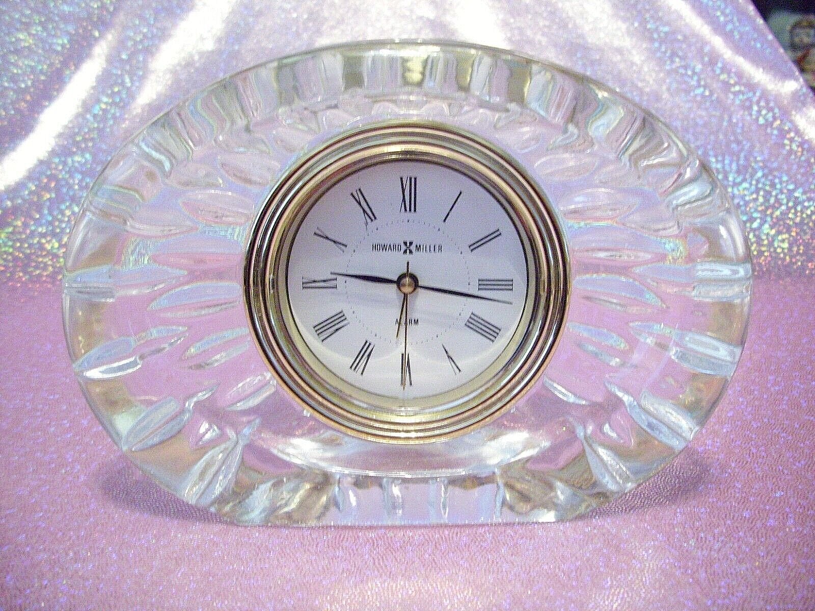 i* Howard Miller Crystal Clock w Alarm