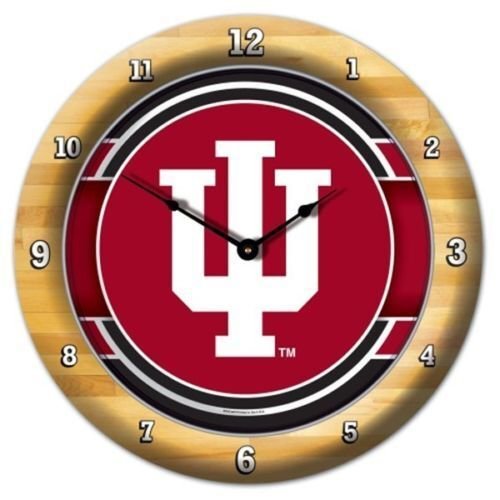 INDIANA HOOSIERS CLOCK