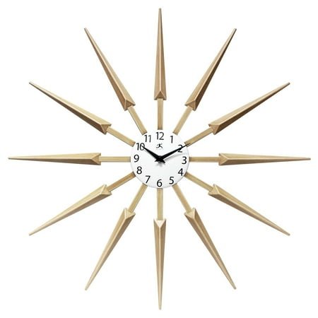 Infinity Instruments Starburst Silhouette Wall Clock