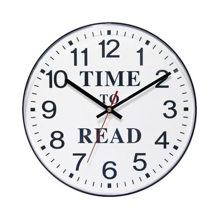Infinity Instruments Time to Read 11.5'' Wall Clock