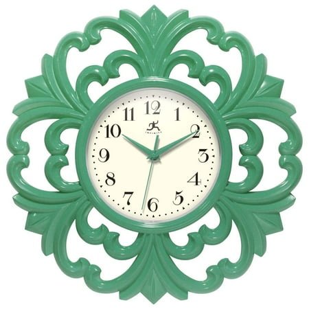 Infinity Instruments Wisteria 15.5 Wall Clock - Green