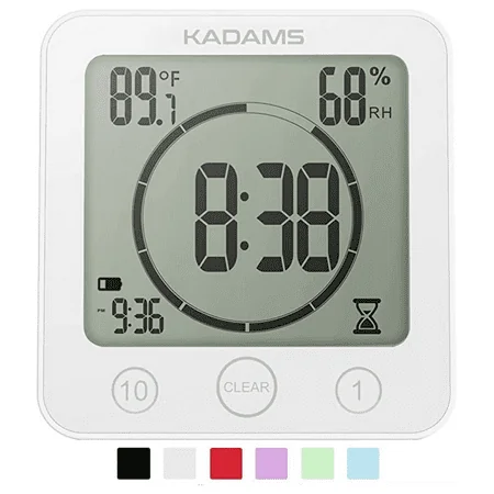 Kadams Waterproof Digital Smart Alarm Clock with Countdown Timer 4 . 16 " Large LCD Touch Display photo Kadams Waterproof Digital Smart Alarm Clock with Countdown Timer 4 . 16 " Large LCD Touch Display
