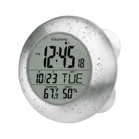 Kadams Waterproof Digital Timer Smart Alarm Clock with Hygrometer, Temperature Features For Kitchen