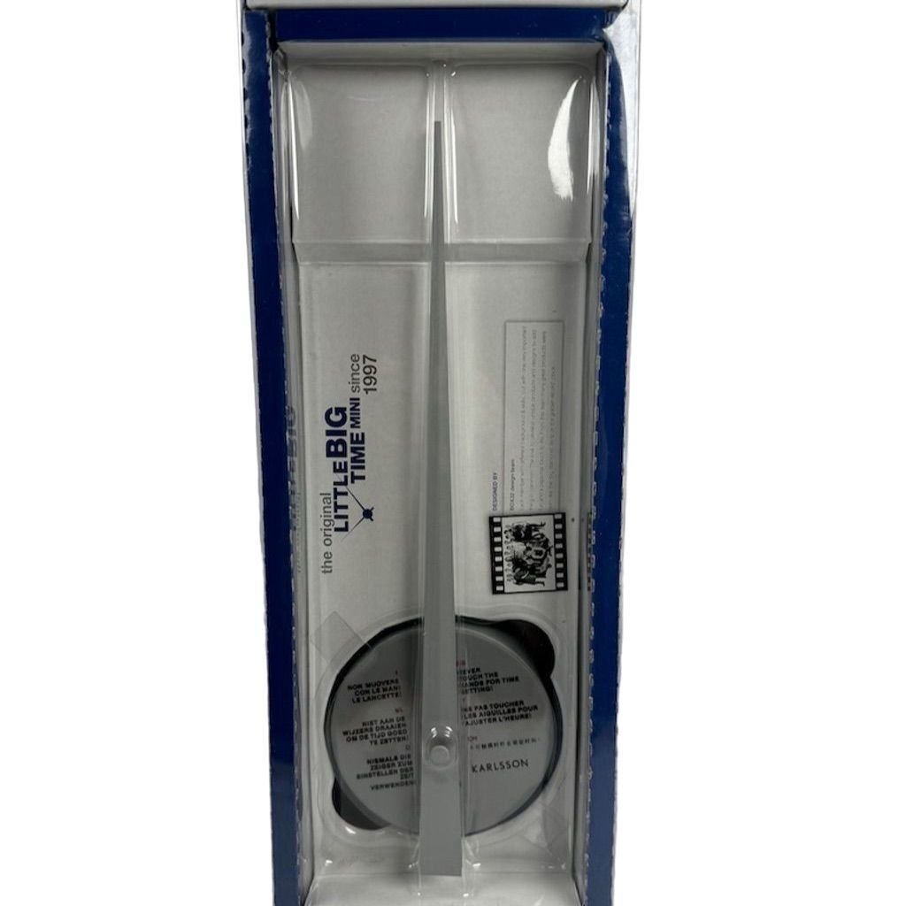 KARLSSON Little Big Time Mini Wall Clock Black Modern Analog 38cm BOX32 Design