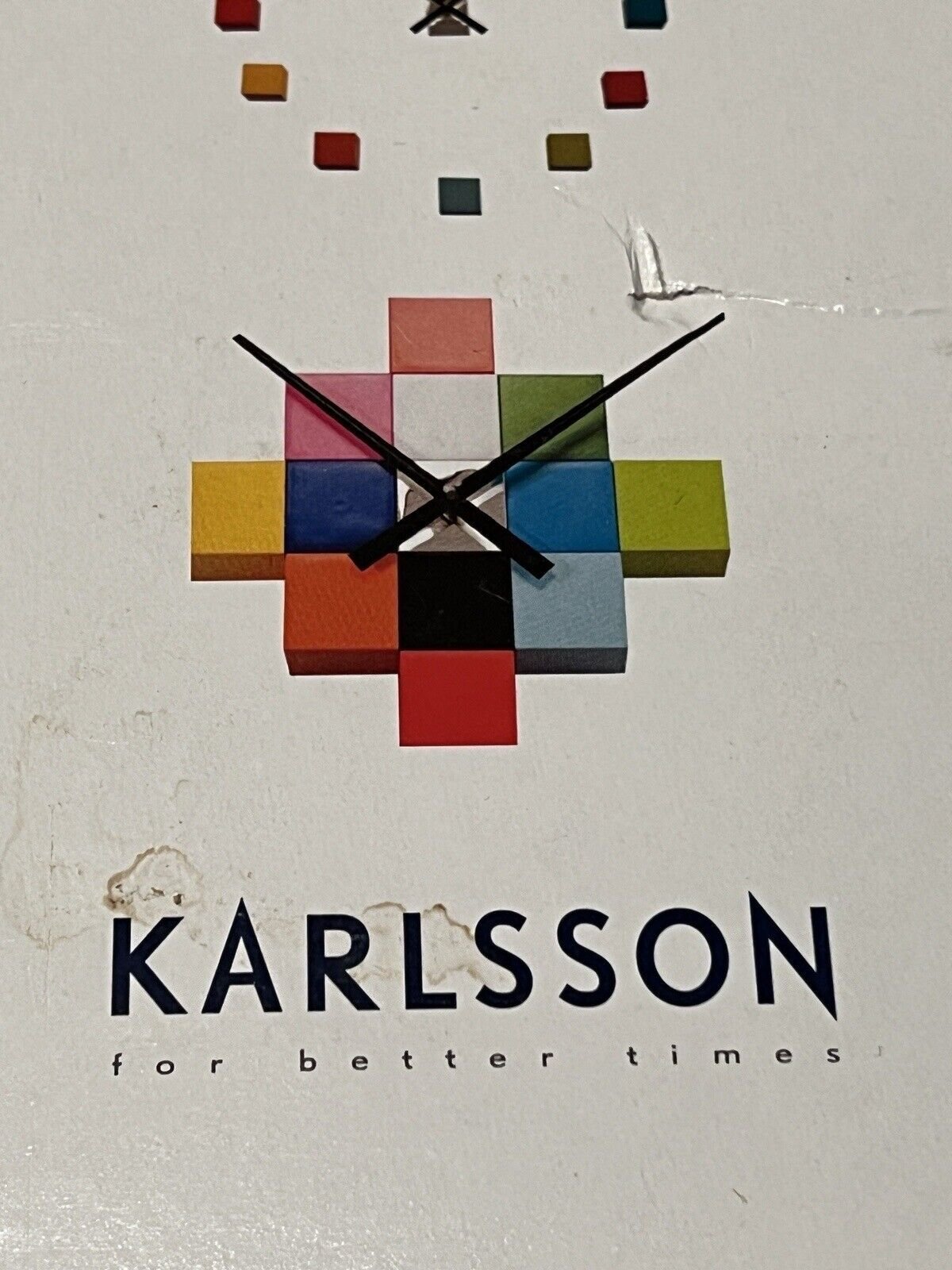 Karlsson Wall Art Clock Cubic Multicolour DIY Modern Abstract Creative
