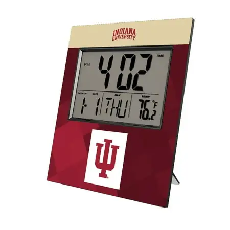 Keyscaper Indiana Hoosiers Color Block Digital Desk Clock photo Keyscaper Indiana Hoosiers Color Block Digital Desk Clock featured image