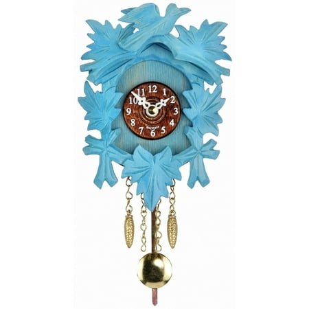 Kuckulino Black Forest Clockwith quartz movement and cuckoo chime, blue