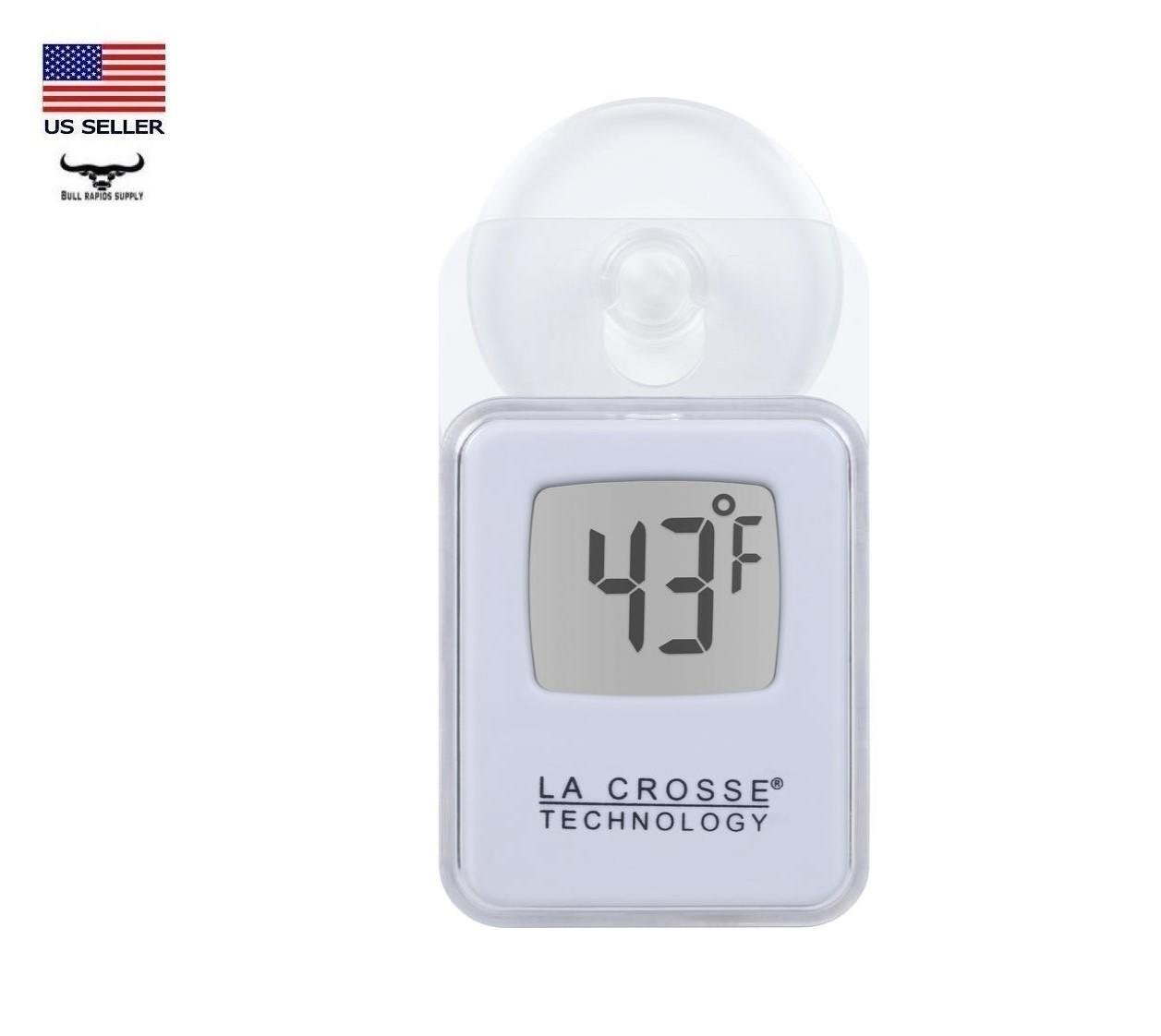 La Crosse Technology 314 158 TBP Digital Window Thermometer Indoor/Outdoor Temp photo
