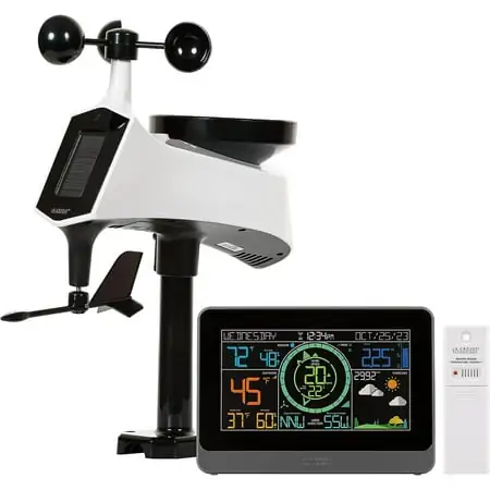 La Crosse Technology 328 1415 Wireless Professional Color Weather Station with AIO Sensor, Black