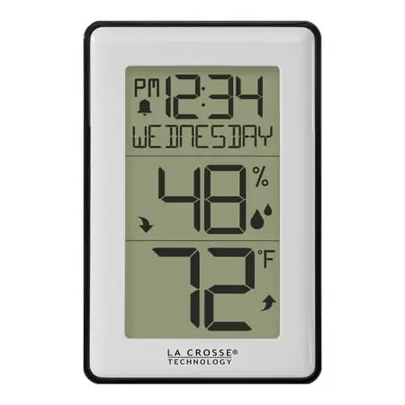 La Crosse Technology Battery Powered LCD Wireless Digital Weather Thermometer Station with