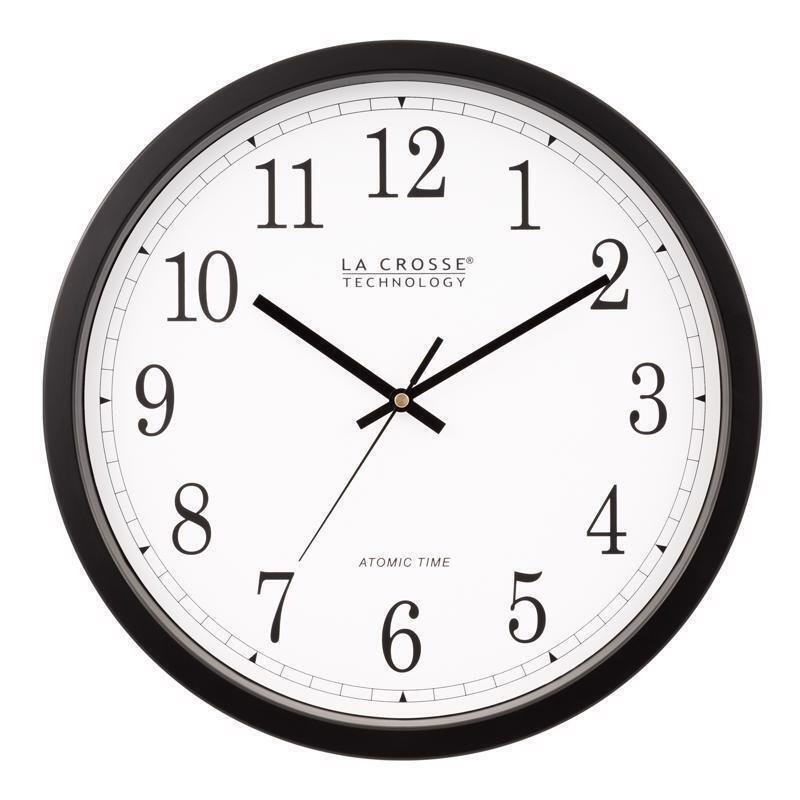 La Crosse Technology WT-3143A Analog Atomic Wall Clock 14 L x 14 W in.