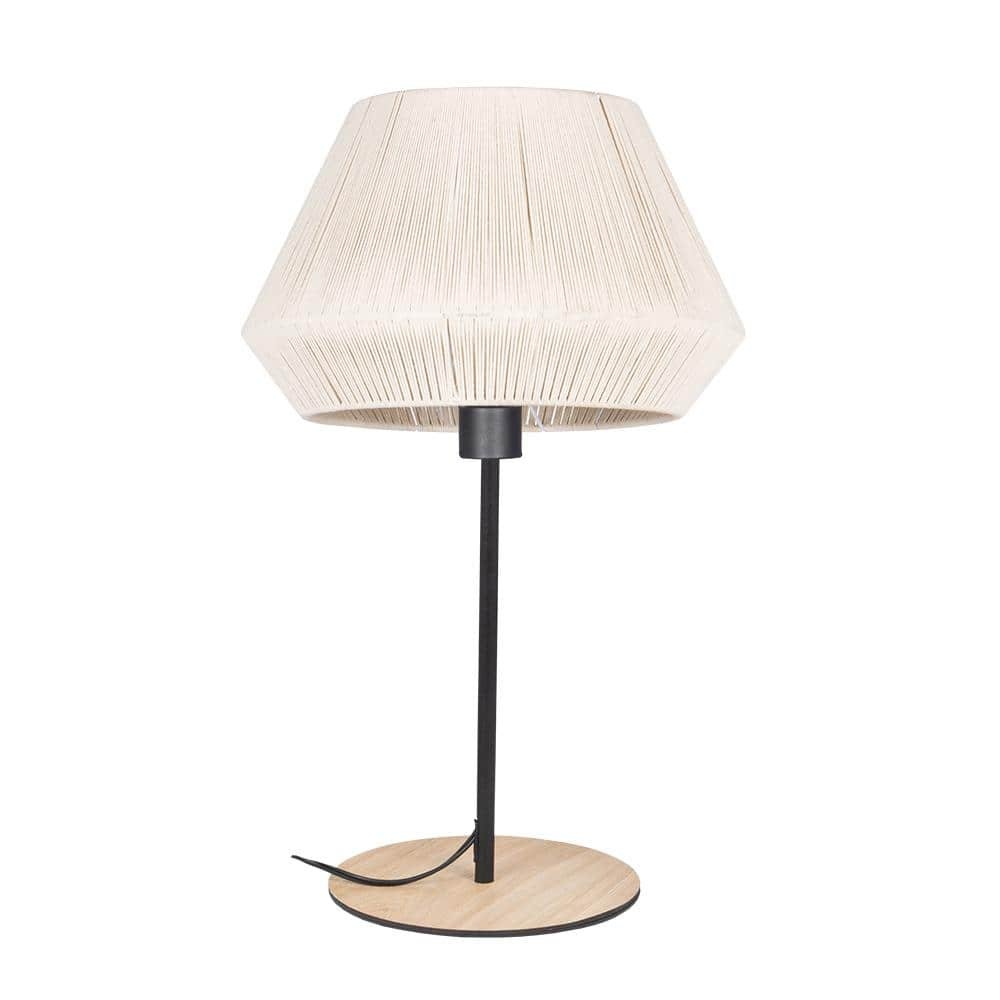 Lanier 5.12 in. W x 18.78 in. H Black Table Lamp for...