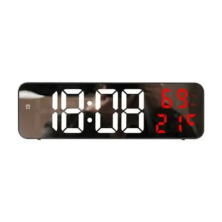 Large Digital Wall Clock 9 . 1 Inch Digital Wall Clocks Large Display with Remote Control, 12 / 24