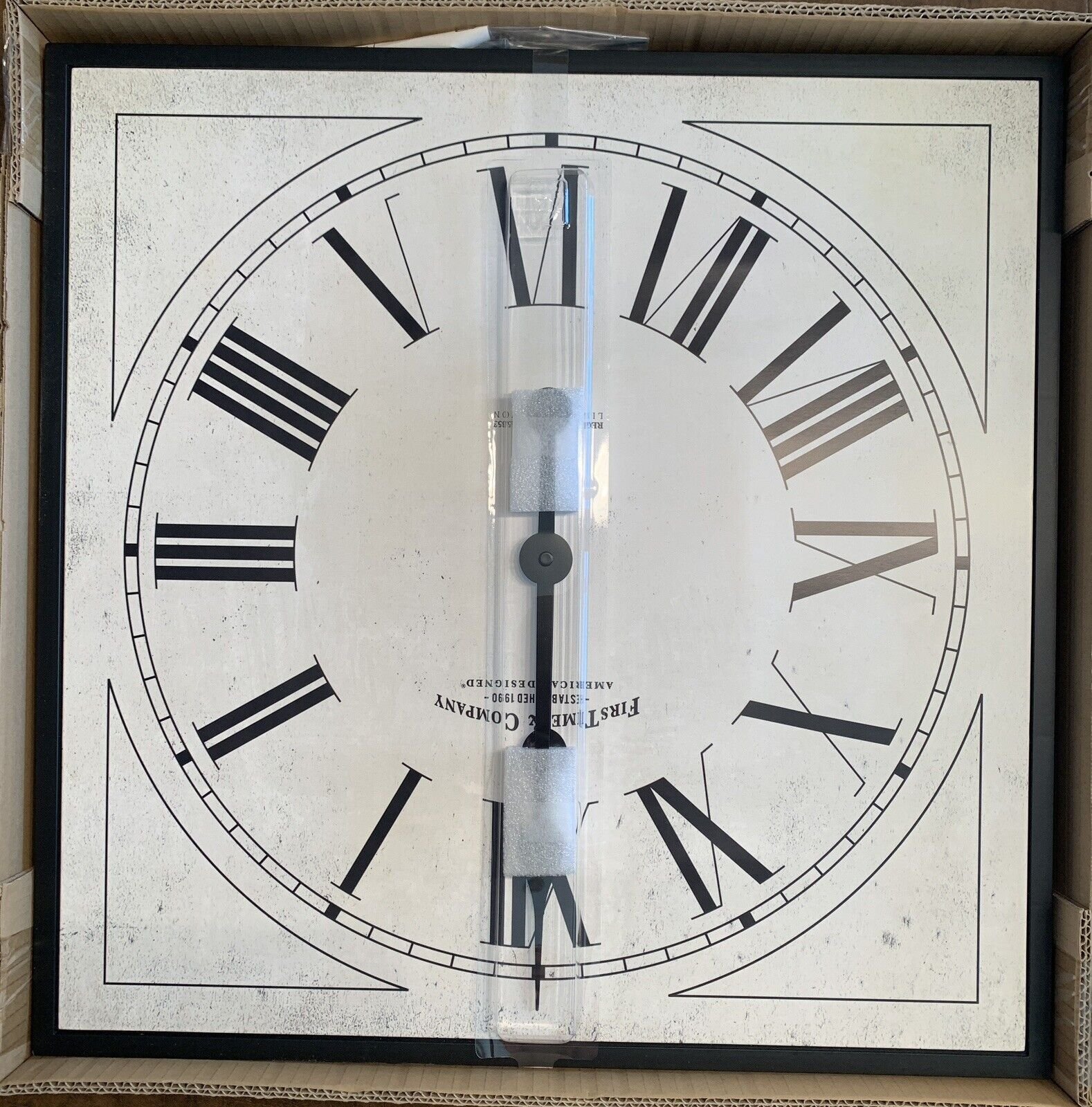 LARGE 20" CLOCK 7PC WALL GALLERY SET DECOR 3 LOVE PLAQUES, 3 PICTURE FRAMES NIB