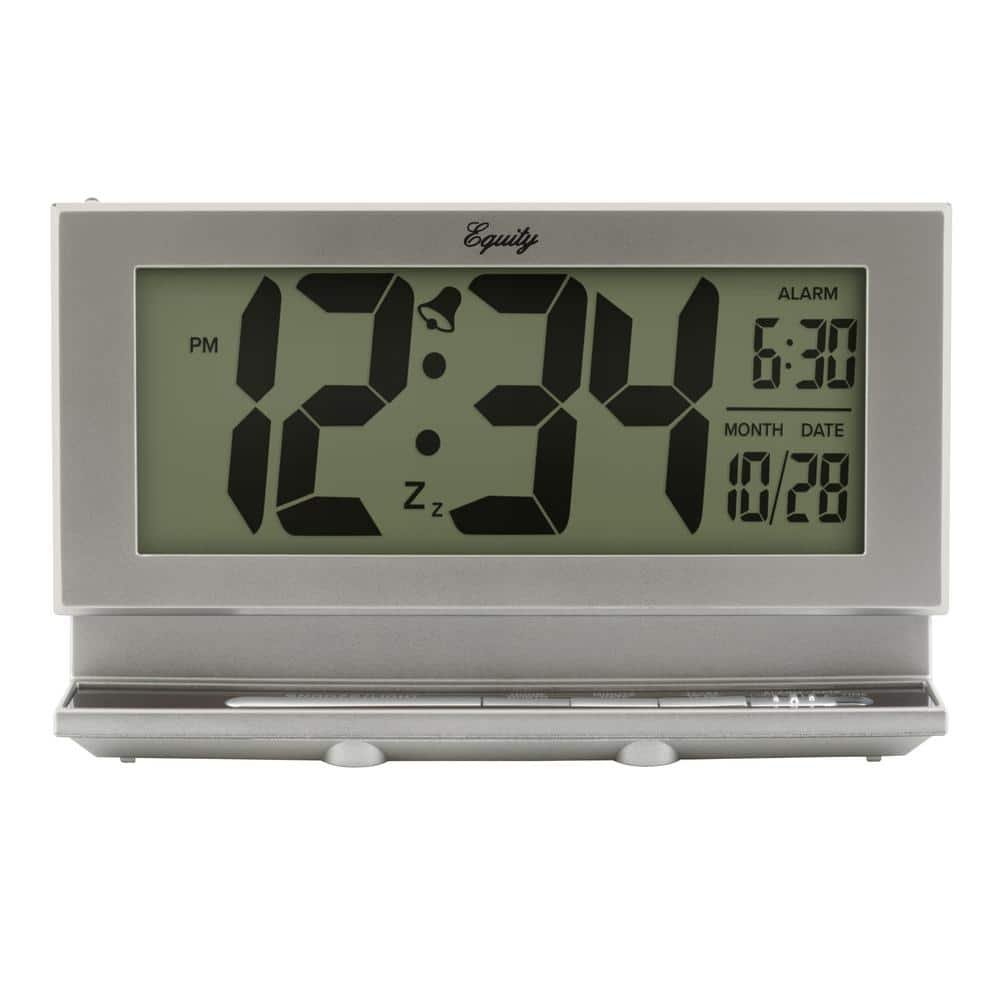 Large 2 in. LCD Alarm Table Clock with Night Vision Technology