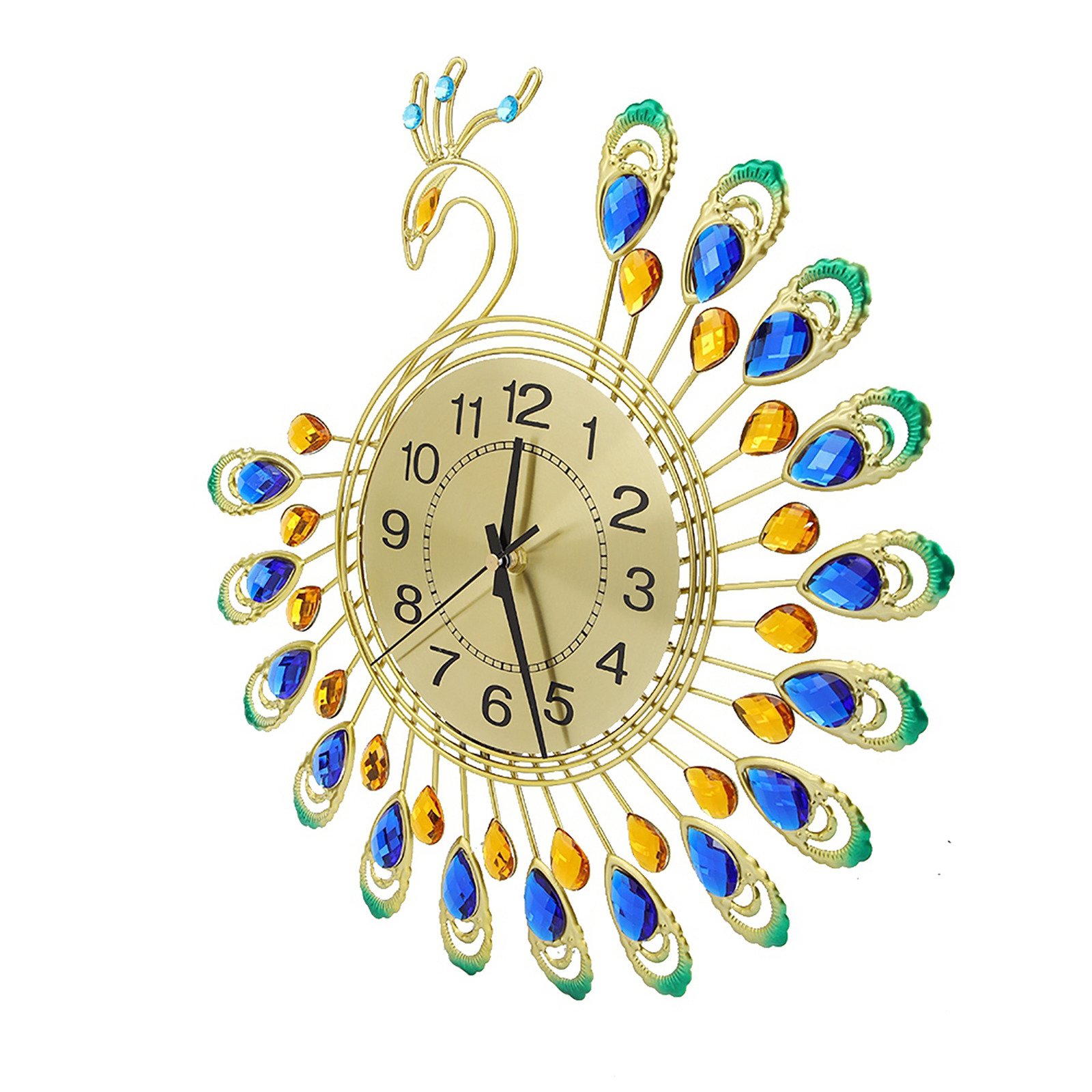 Large 3D Non Ticking Iron Clock For Stylish Office