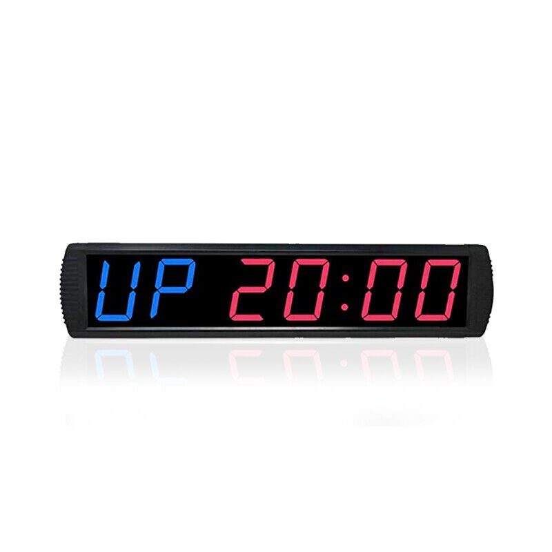 Large Digital Gym Training Interval Timer Clock Wall LED Stopwatch Countdown