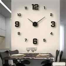 Large Wall Clock 3D Luminous Frameless Wall Clocks Digital Clock Wall Stickers S