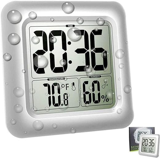 Best Large Waterproof Bathroom Clocks