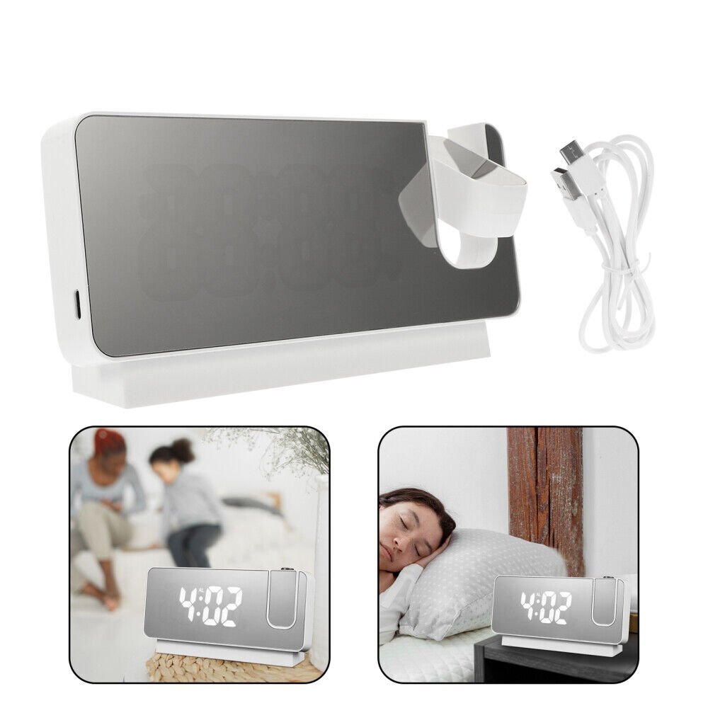 LED Digital Table Clock Electronic Night Light Alarm Living Room