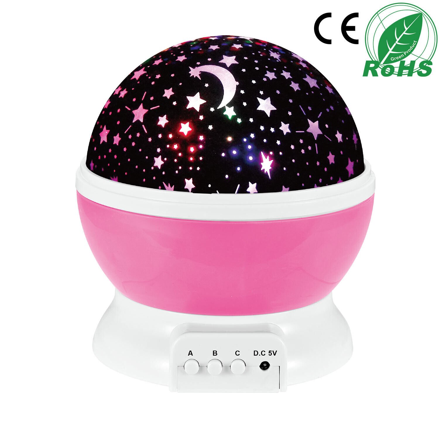 LED USB Night Light Baby Kids Moon Star Sky Projector Lamp Rotating Cosmos Gift
