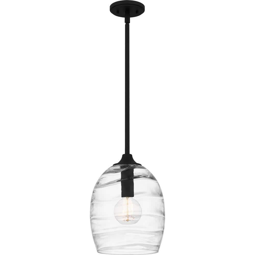 Lucy 1-Light Matte Black Pendant Light