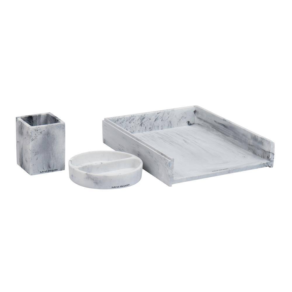 Marbella Collection, 3-Piece Office Set includes: Pen Cup, Catch-All Dish, and Paper...