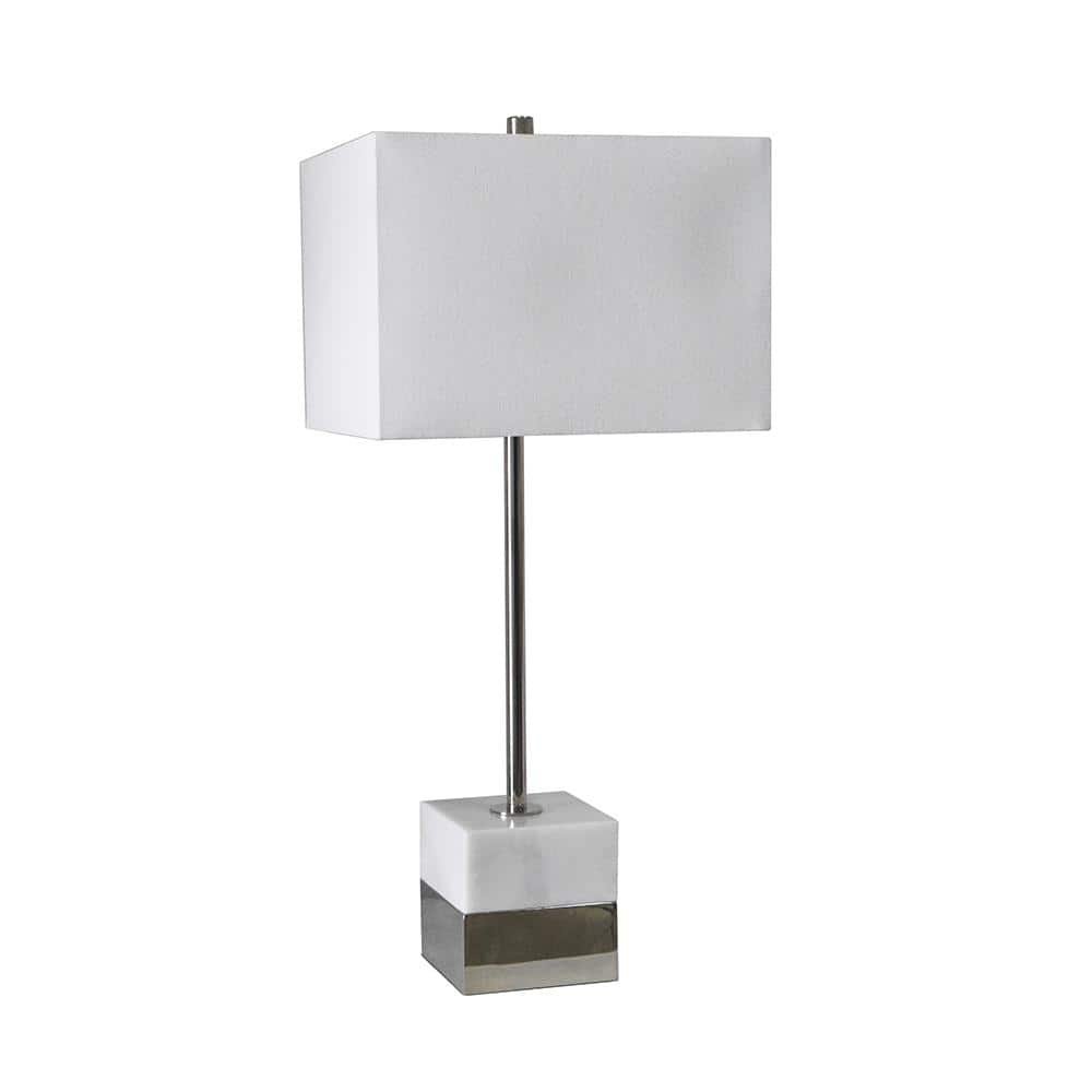 Mariam 30.75 in. Polished Nickel Table Lamp