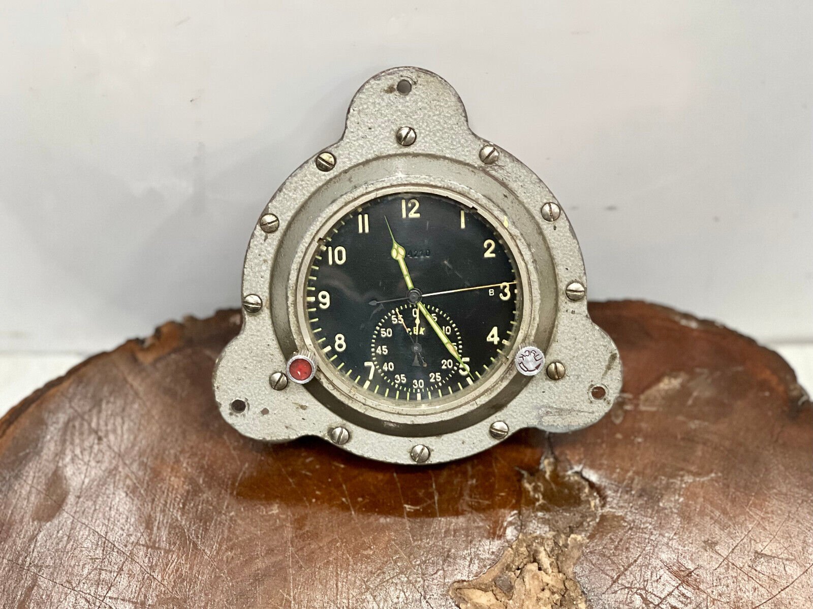 Marine Original CEK Nautical Ship Solid Metal Old Vintage Chronometer Clock