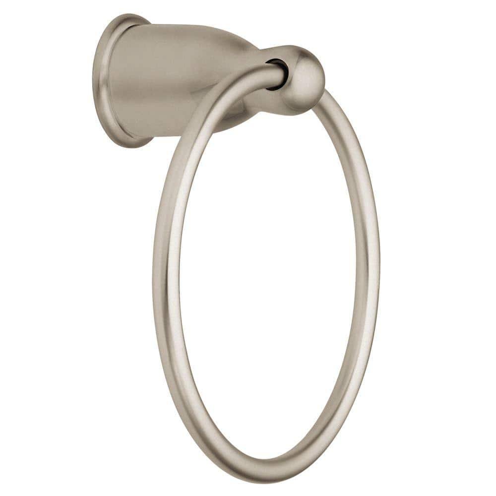 Mason Towel Ring in Satin Nickel
