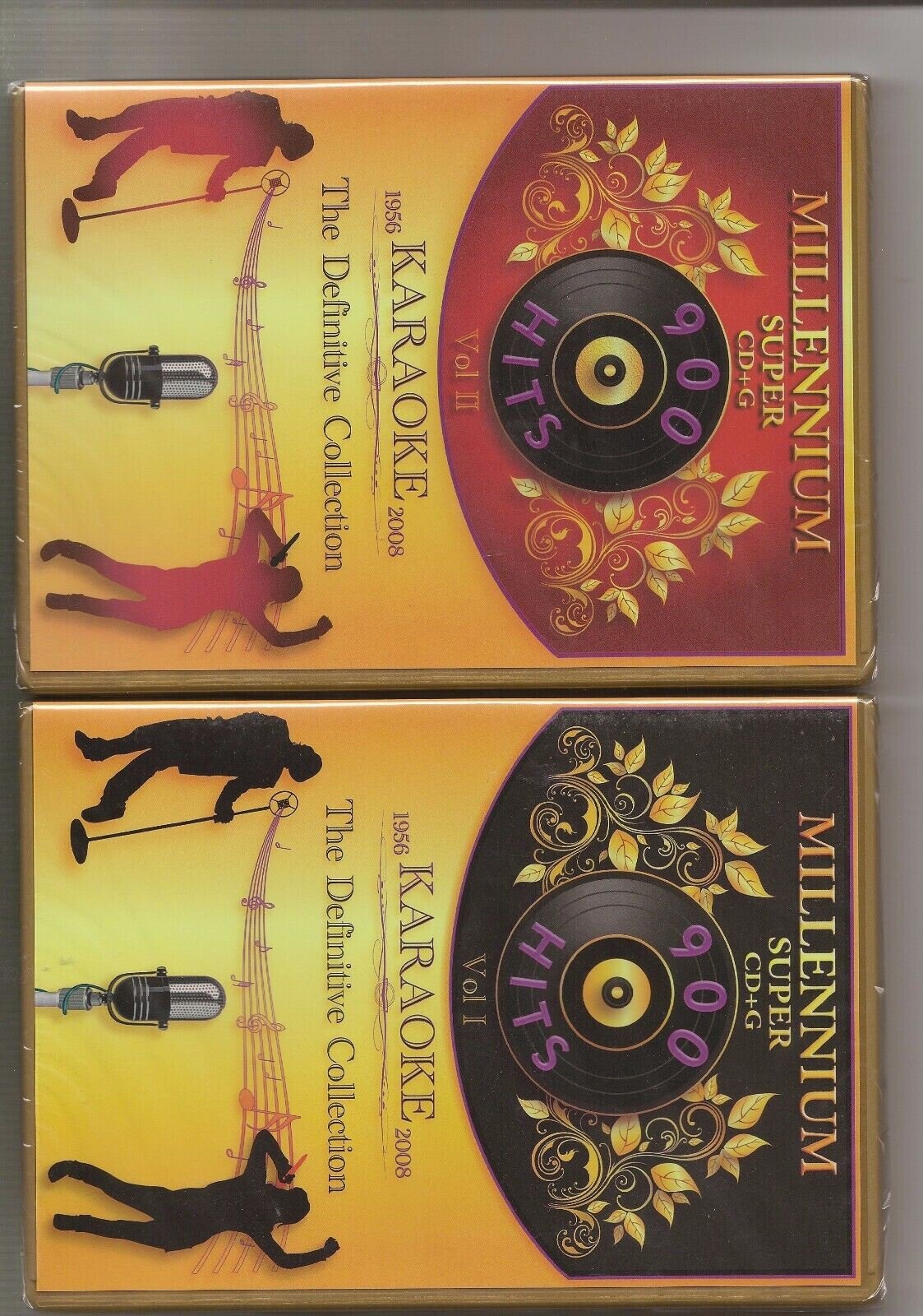 MILLENNIUM MP3 + G SCDG KARAOKE VOL-1 +2 MP3+g 1815 Songs IN White Sleeves