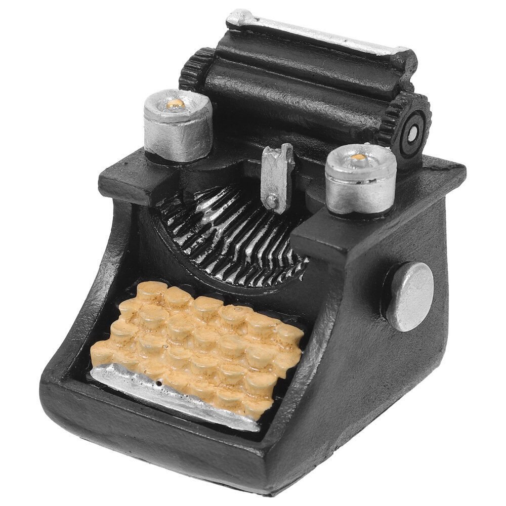 Mini House Furniture Accessory Resin Craft Mini Typewriter Model Retro