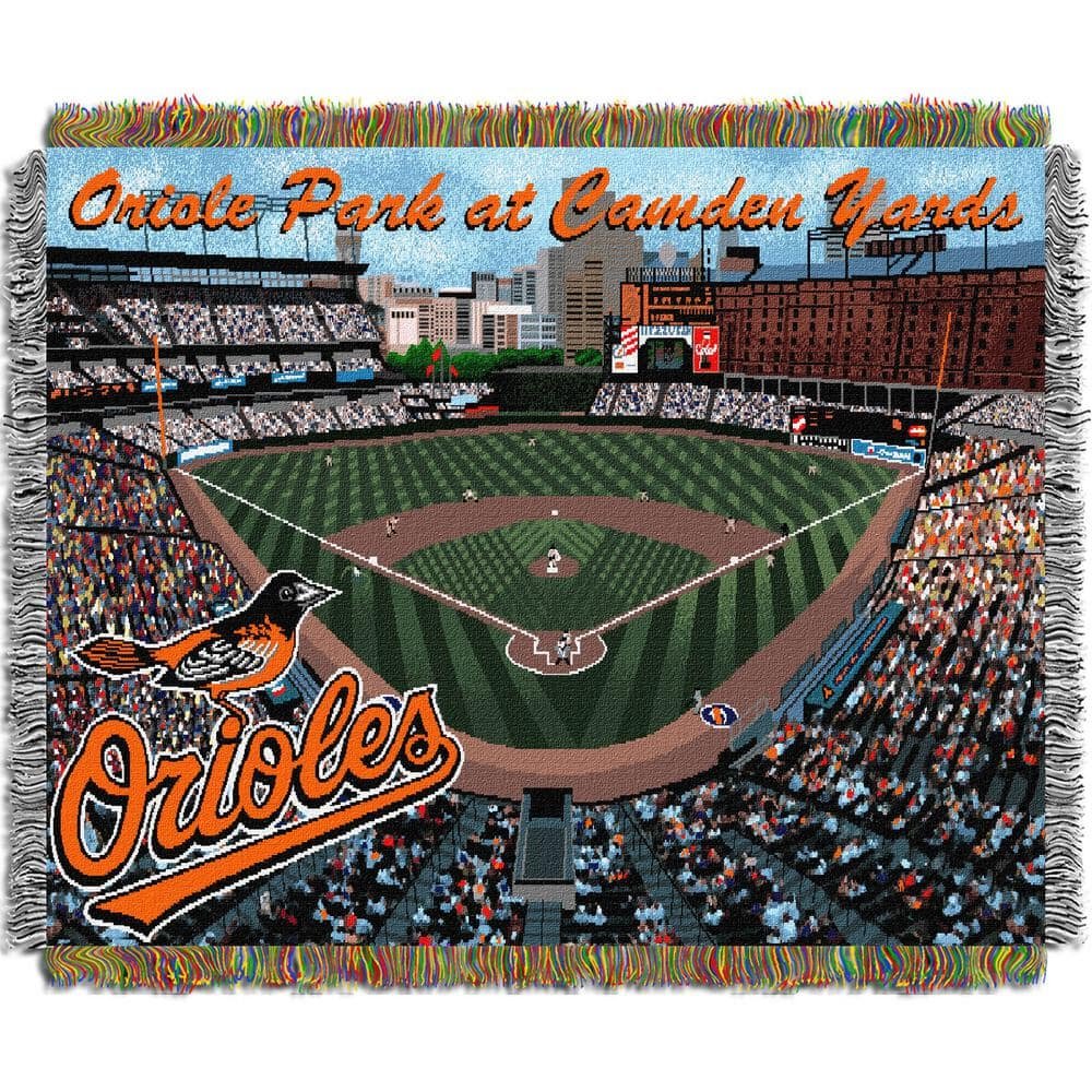 MLB Orioles Camden Yards Stadium Tapestry Throw