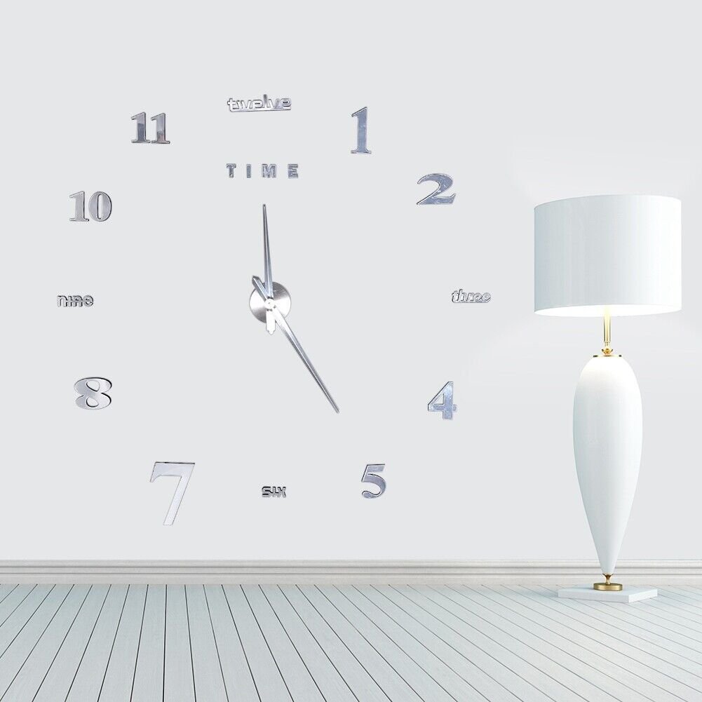 Modern DIY Large Wall Clock Kit For Room Decoration