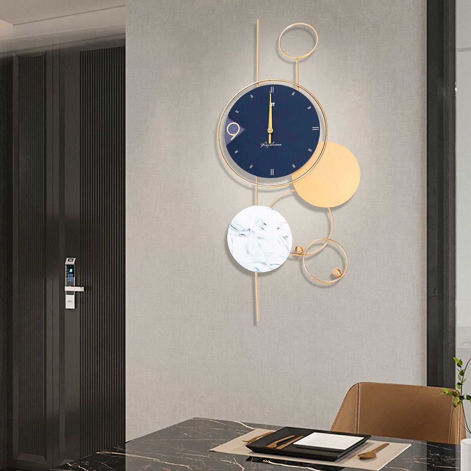 Modern Exquisite & Stylish Design Wall Clock Built-in Sweeping Seconds Movement
