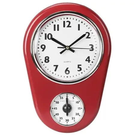 Modern Retro Wall Clock Large Decorative,Vintage Wall Big Watch Silent Hanging Clock Large Display