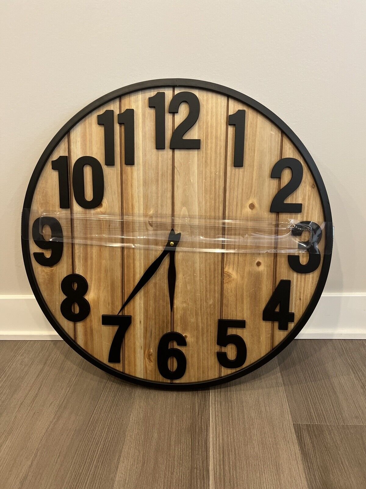 Montoire Modern Rustic Wooden Farmhouse Clock