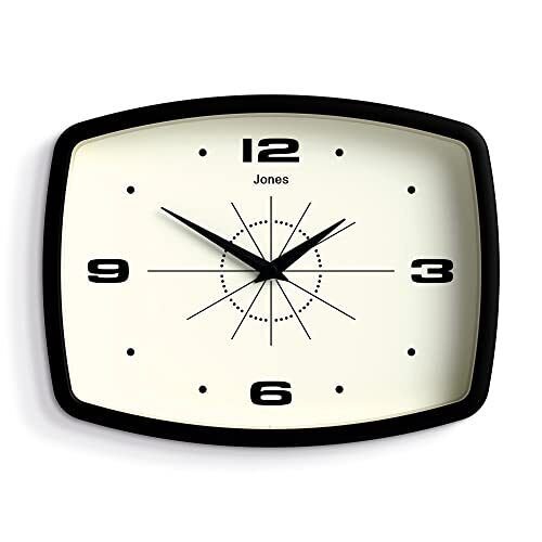 ® Movie Wall Clock | Retro Rectangular Clock | 10 inch | Black | Cool Designe...