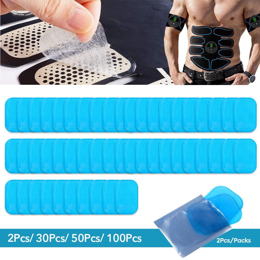 Muscle Toner Gel Pads Abs Stimulator EMS Machine Toning Belt Trainer Device