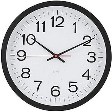 MyOfficeInnovations Wall Clock Plastic 14 Dia. (18380) 812295