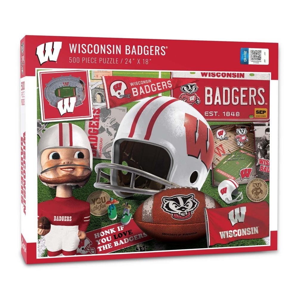 NCAA Wisconsin Badgers Retro Series Puzzle (500-Pieces)