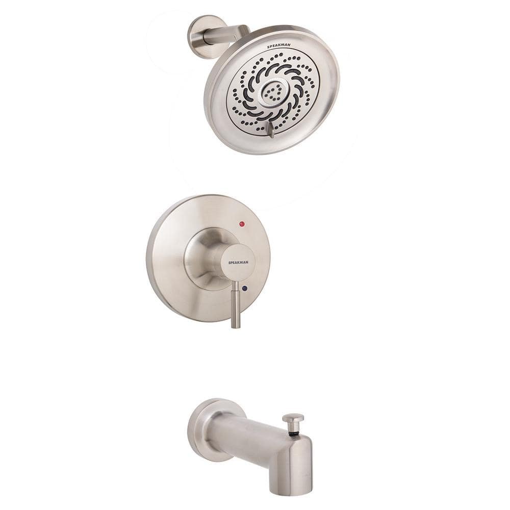 Neo 1-Handle Tub Shower Universal Trim Kit in Brushed Nickel with Exhilaration...