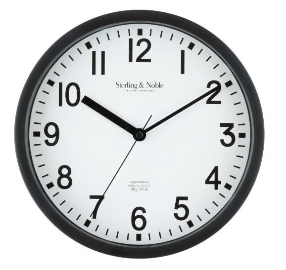 NEW 8.78" Basic Indoor Analog Round Modern Wall Clock (SELECT COLOR).
