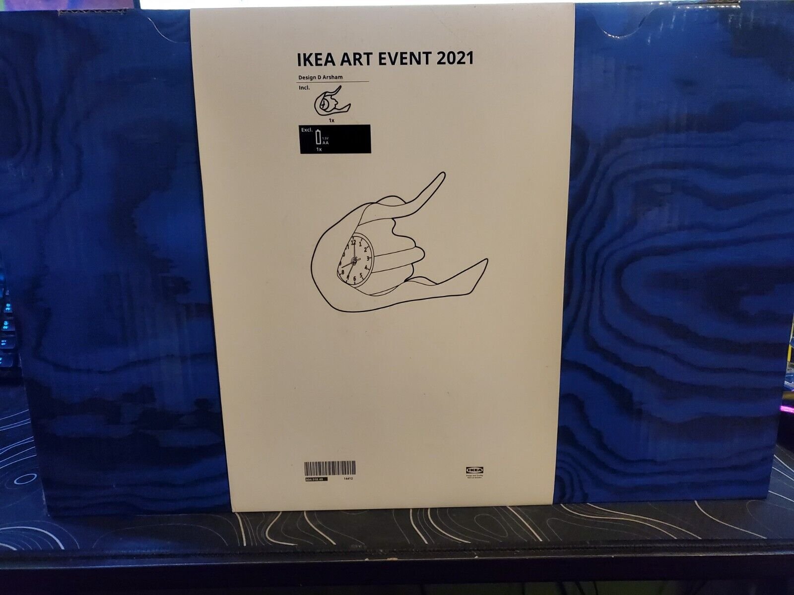 NEW Daniel Arsham X IKEA ART EVENT 2021 CLOCK WHITE Sealed Box Never Opened